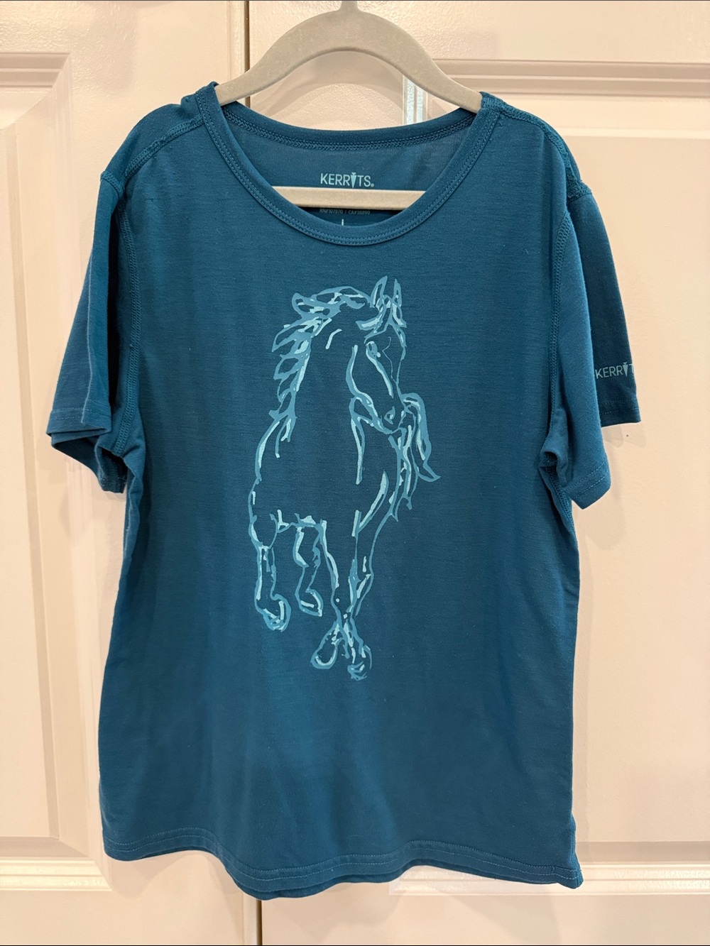Kerrits Teal Horse Graphic Short Sleeve Tee